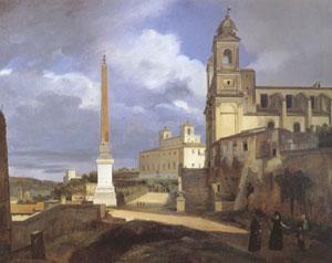 Francois-Marius Granet The Church of Trinita dei Monti in Rome (mk05)